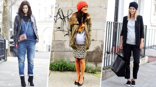 Street style: самые стильные наряды будущих мам.