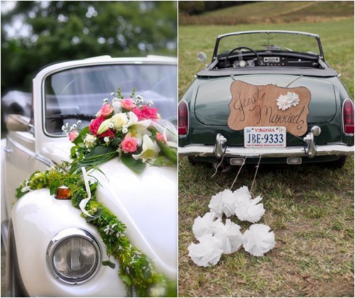 Кольца на свадьбу на машину и другие украшения свадебного кортежа